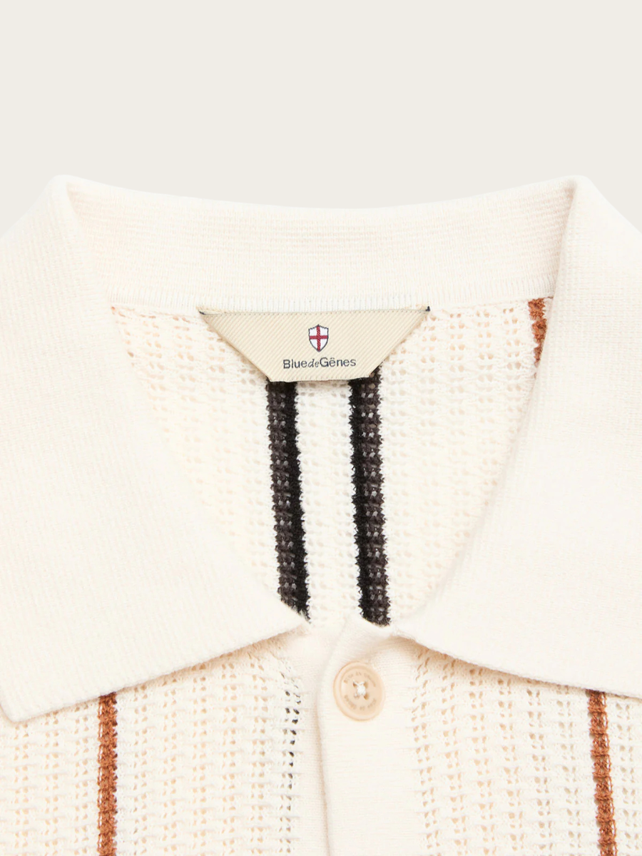WALTER S/S CARDIGAN, CHALK