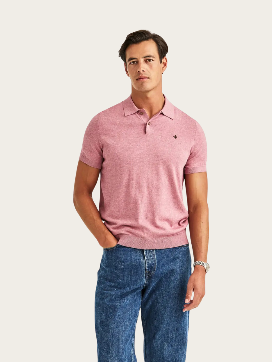 RILEY SS POLO, PINK