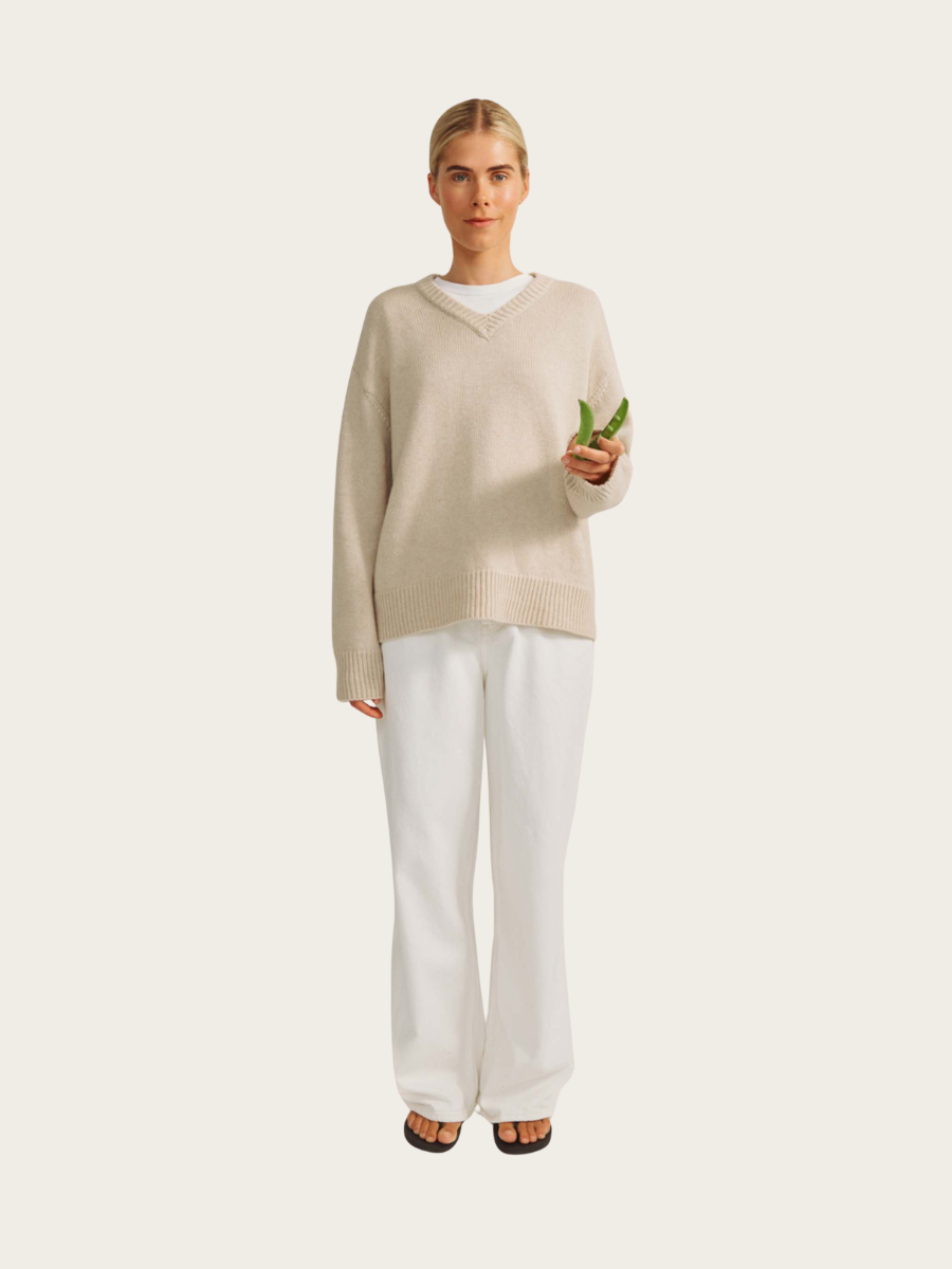 OLJA SWEATER, WARM BEIGE