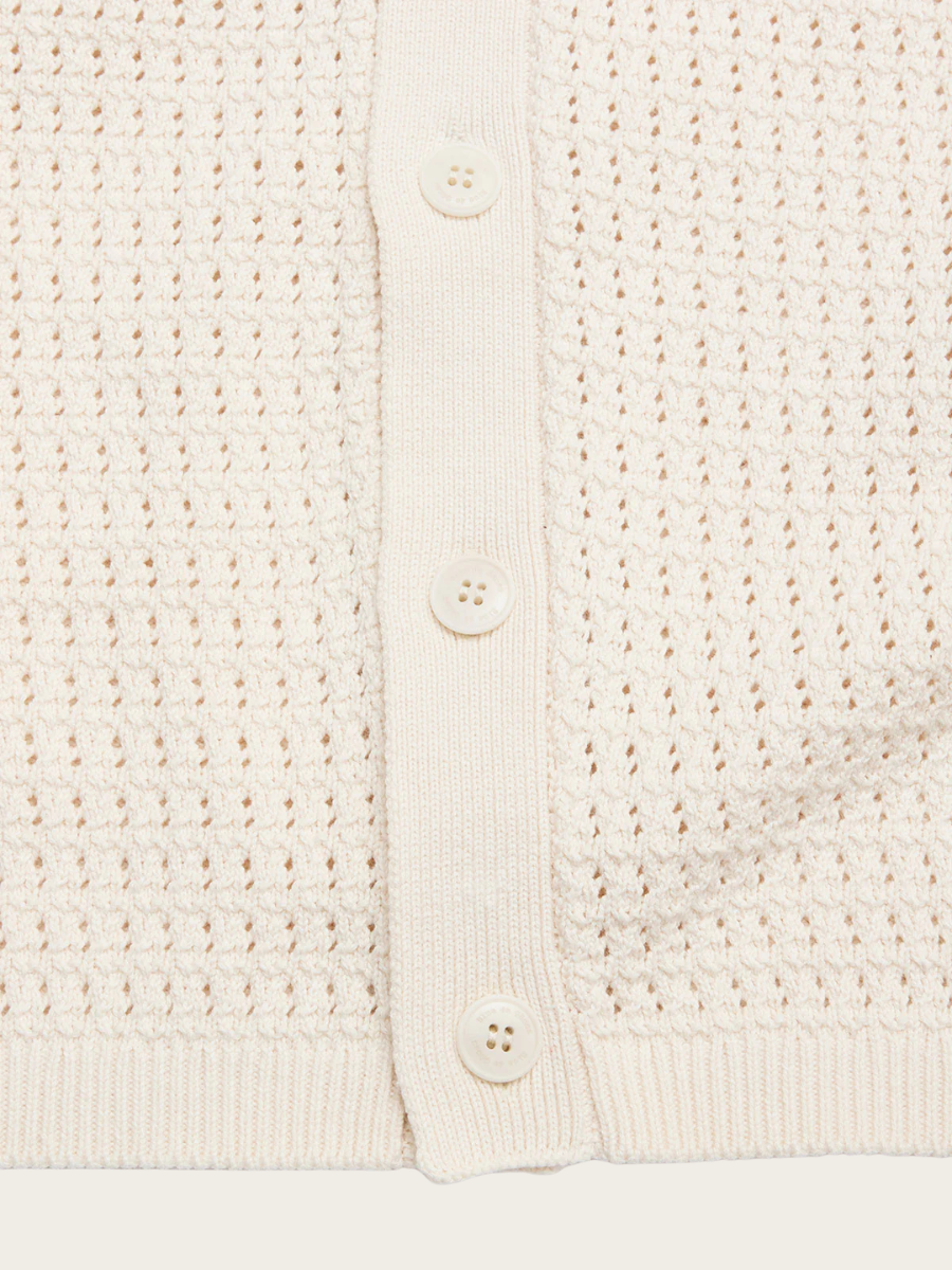 BILLY S/S CARDIGAN, CHALK