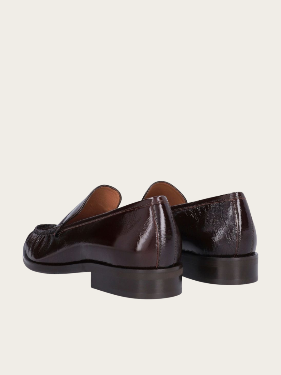 MOGANO NAPLACK LOAFERS, BURGUNDY