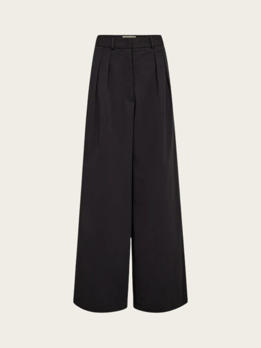 ALLIE FRENCH WIDE PANT, BLACK