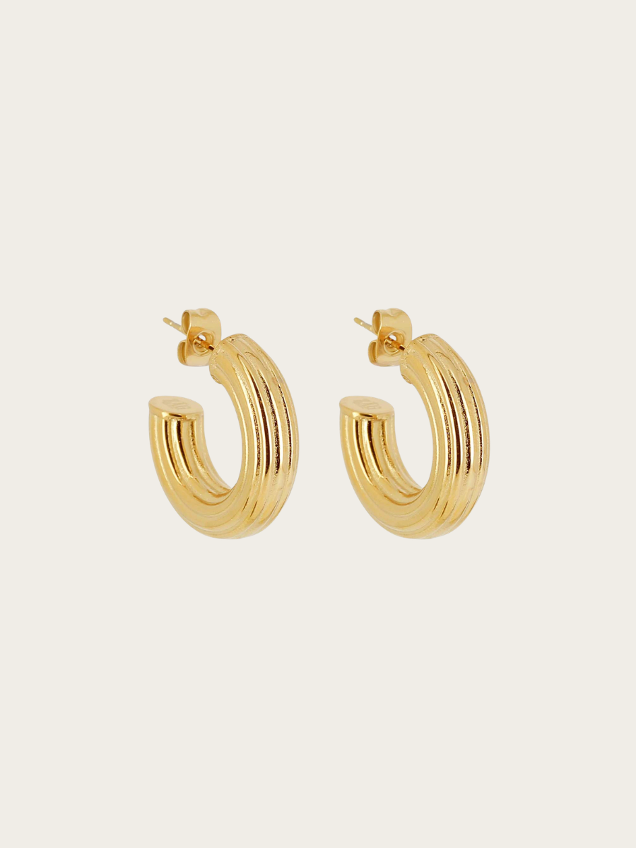 STRIPED CREOL, GOLDPLATED