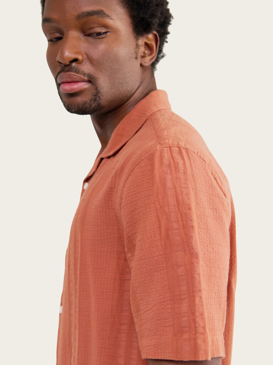 DIDICOT SS SHIRT, RUST/MULTI