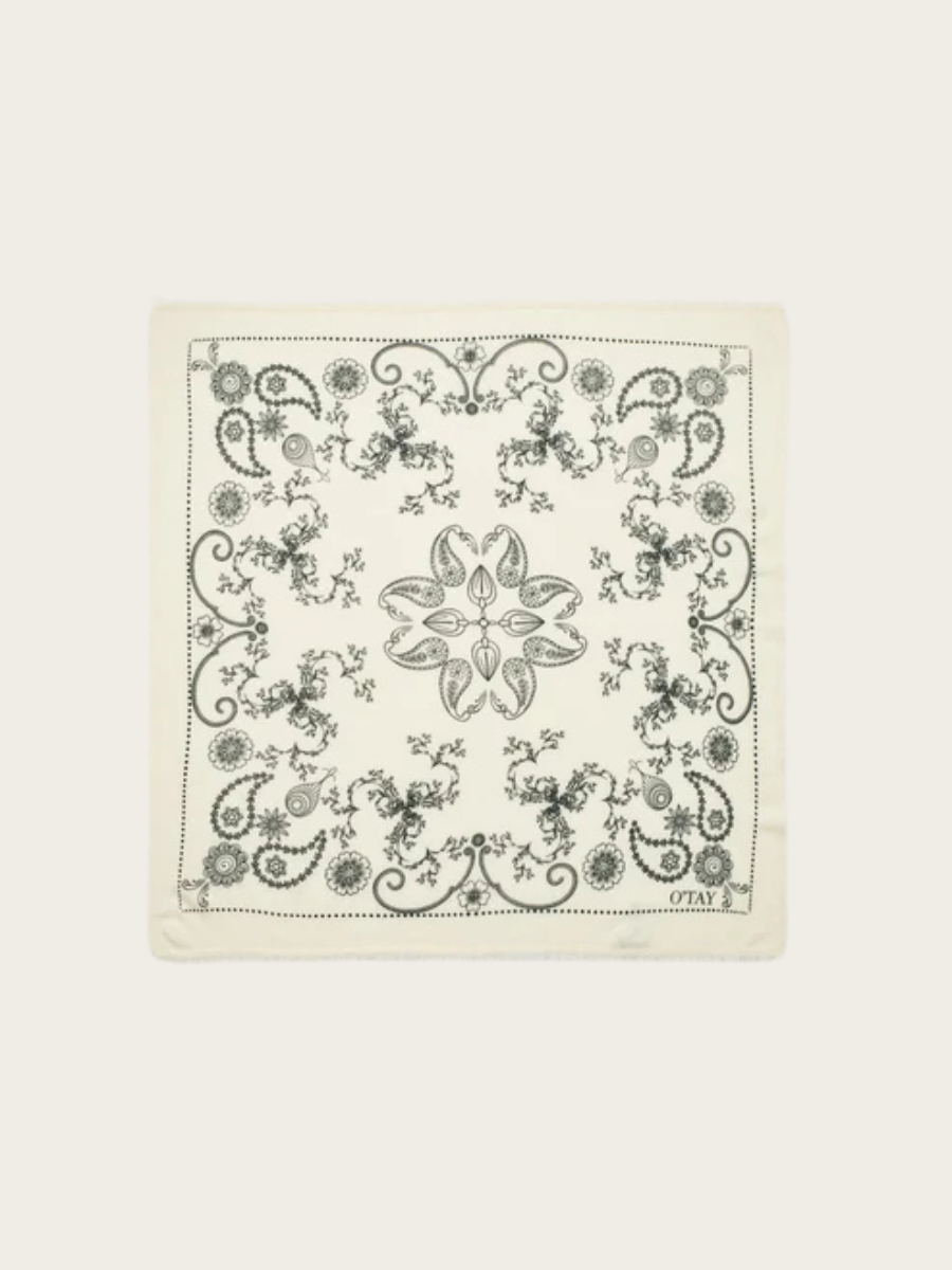 AUDREY SCARF, OFF WHITE