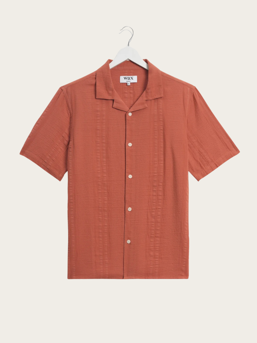 DIDICOT SS SHIRT, RUST/MULTI