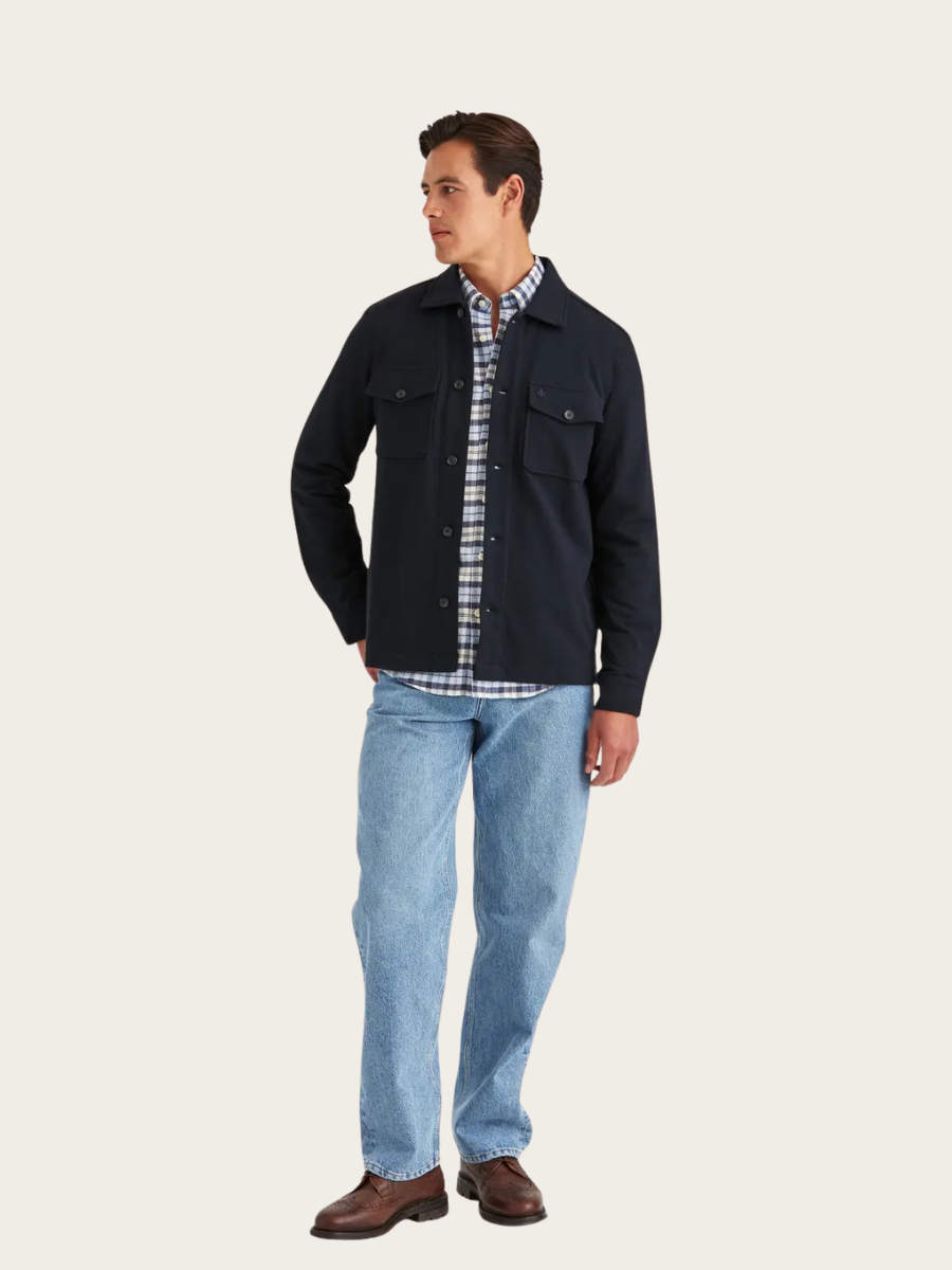 ANDREW JERSEY OVERSHIRT, OLD BLUE