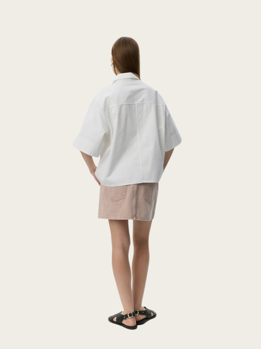 HARVEY OVERSIZE SS SHIRT, White