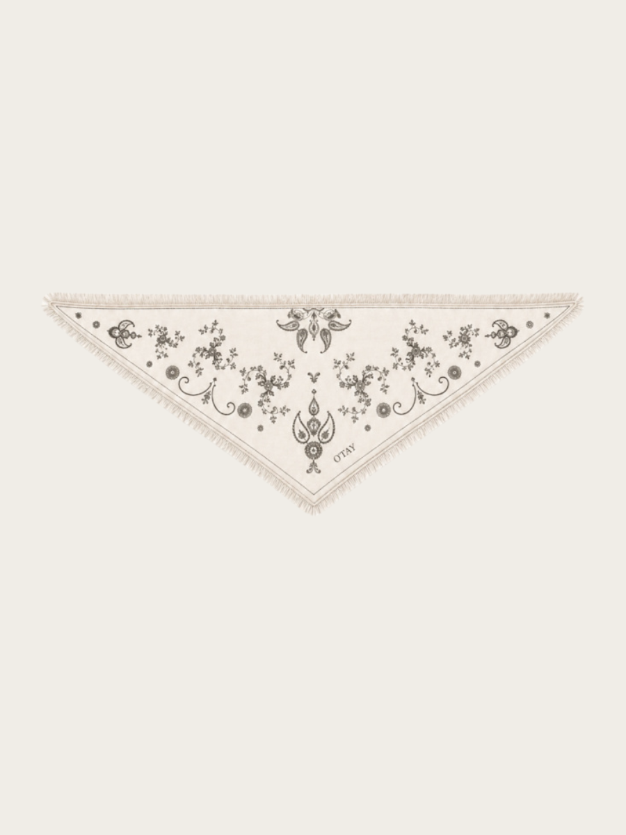 TILLE SCARF, OFF WHITE