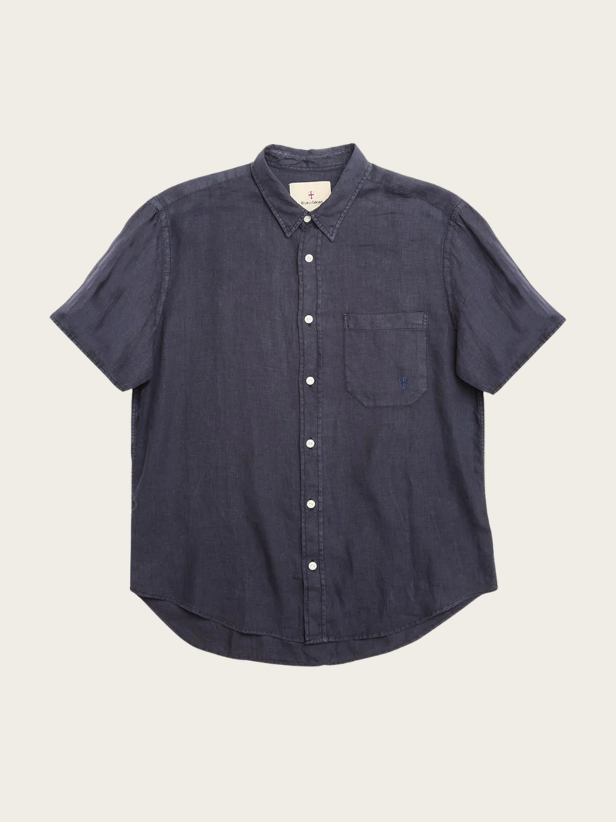 ENRIC HOPE S/S SHIRT, DARK NAVY
