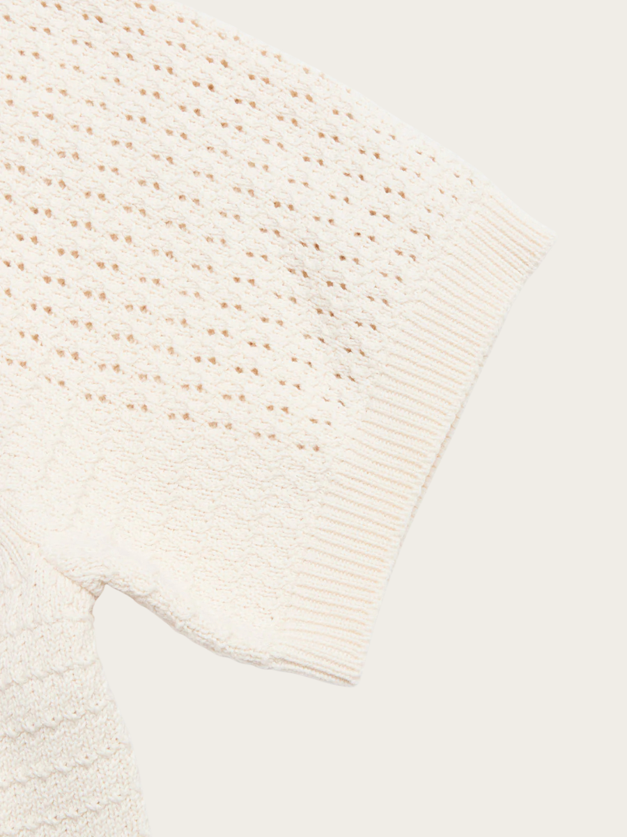 BILLY S/S CARDIGAN, CHALK