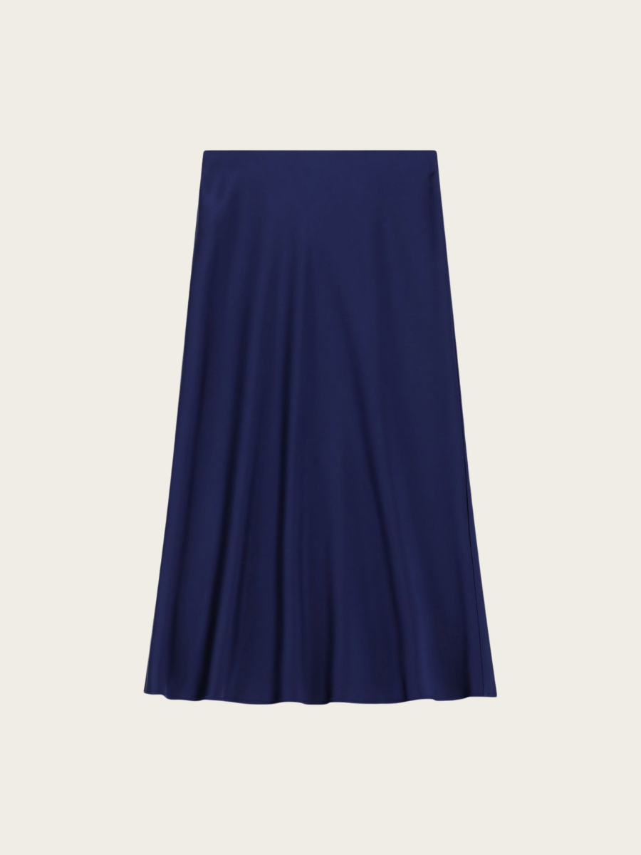 BIAS SKIRT, NAVY