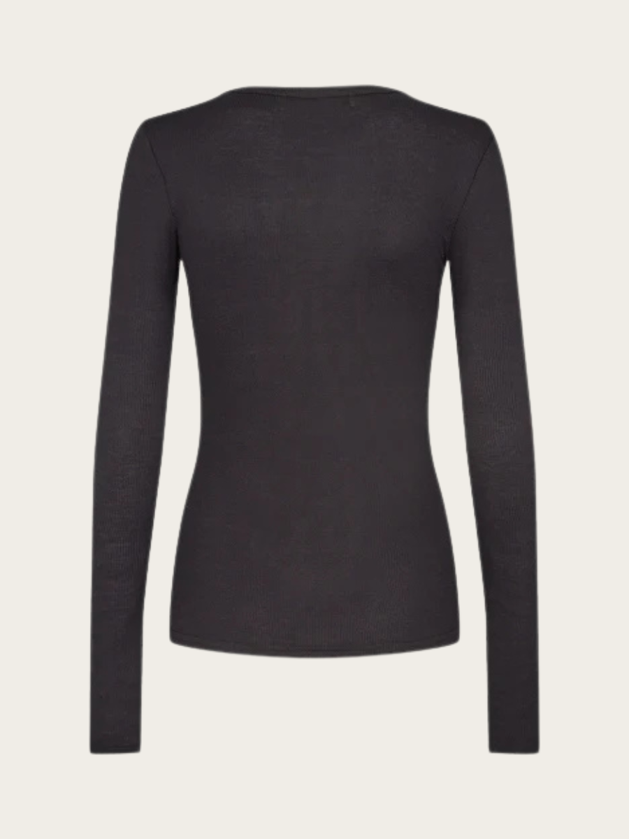 PETRICIA LS T-SHIRT, BLACK