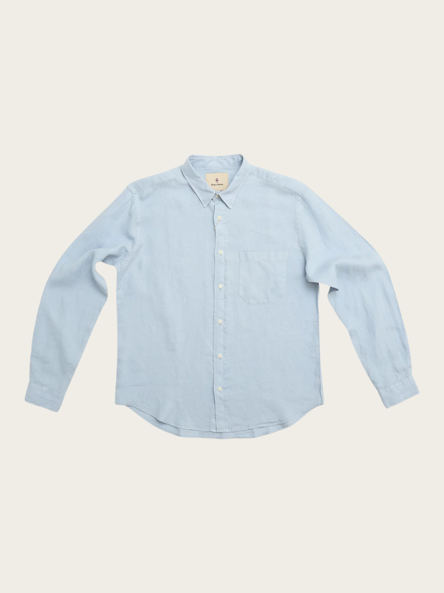 ENRIC HOPE L/S SHIRT, BLUE FOG