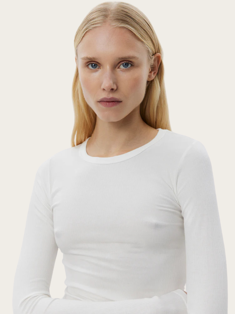 PETRICIA LS T-SHIRT, WHITE