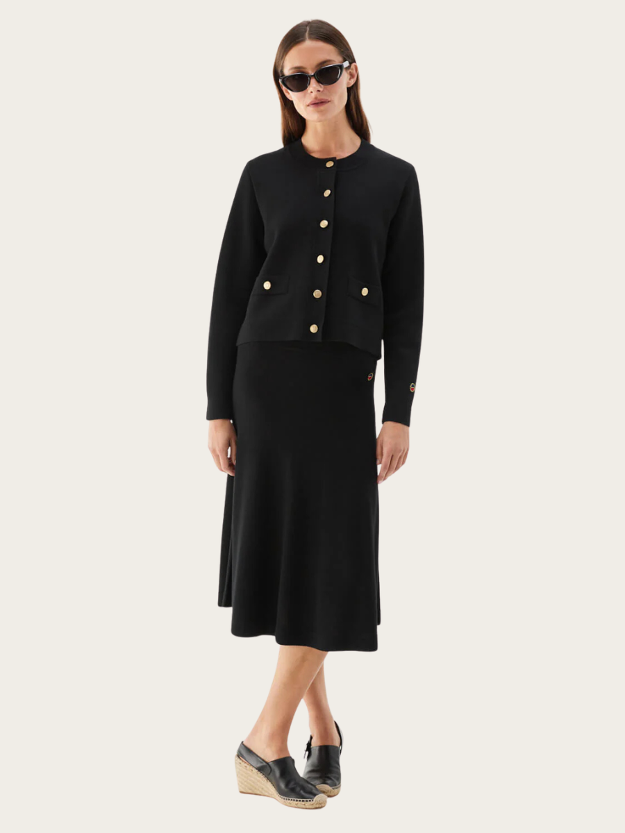 ARIA CARDIGAN, BLACK