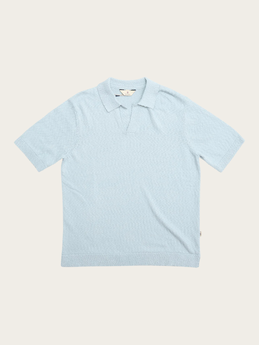 JOHN SLUBBY POLO, BLUE FOG