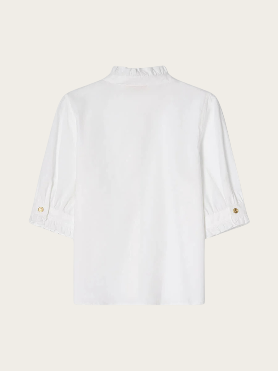 MICA BLOUSE, WHITE