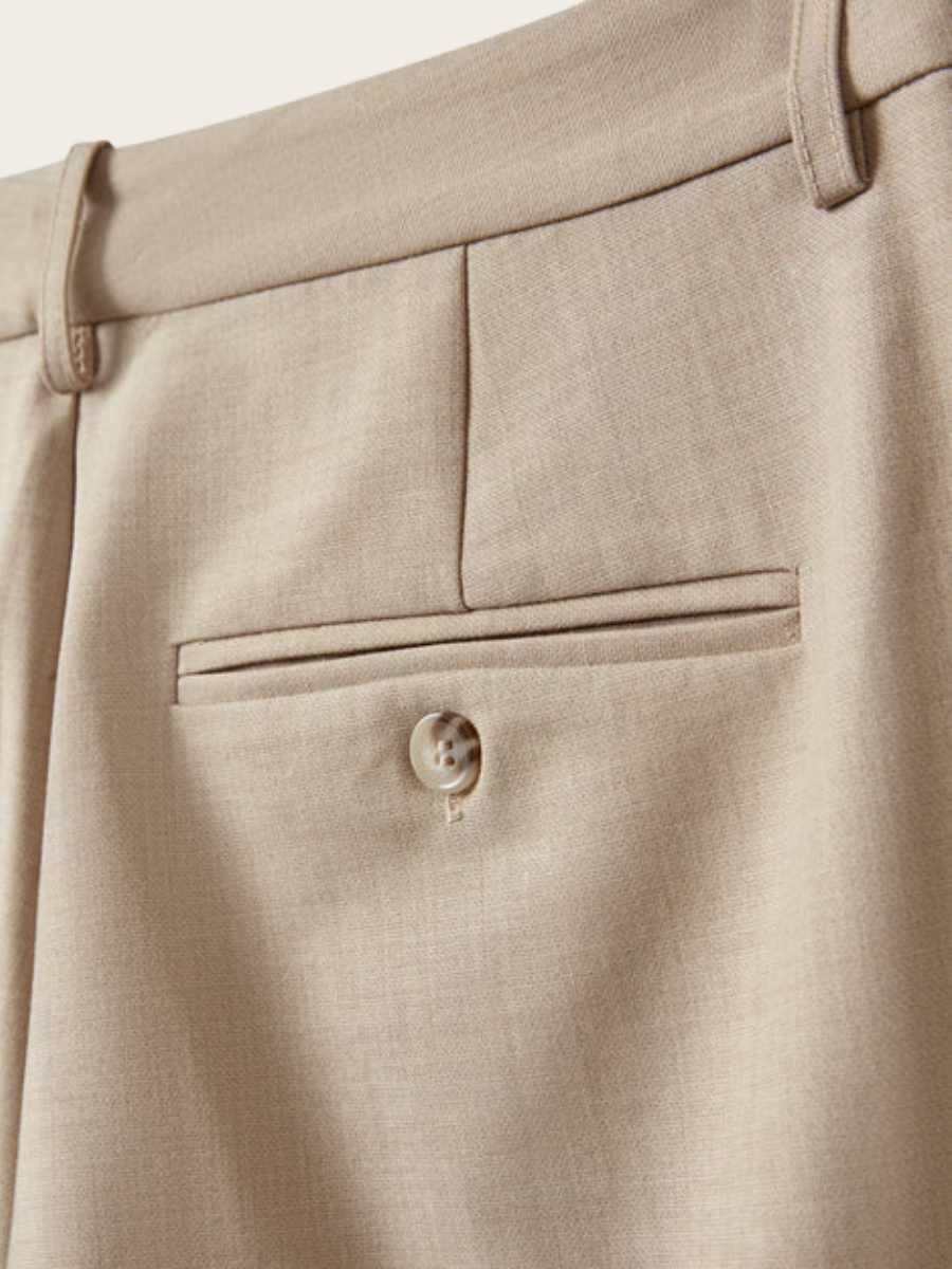 ELSY SUITING SHORTS, LIGHT SAND