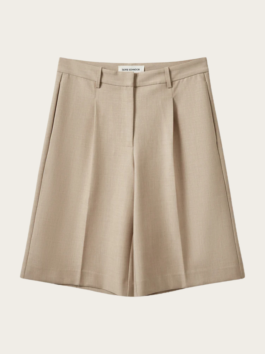 ELSY SUITING SHORTS, LIGHT SAND