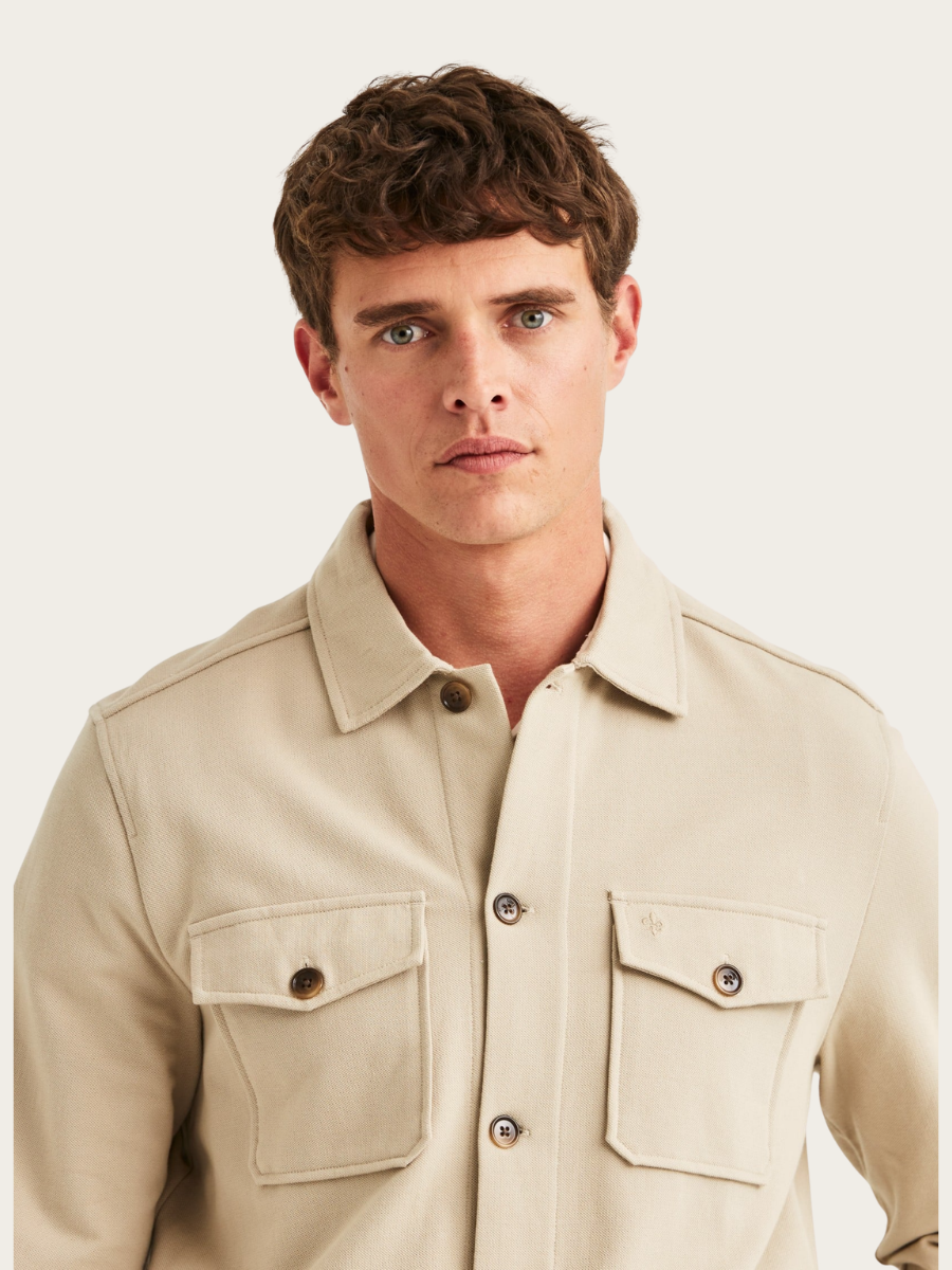 ANDREW JERSEY OVERSHIRT, KHAKI