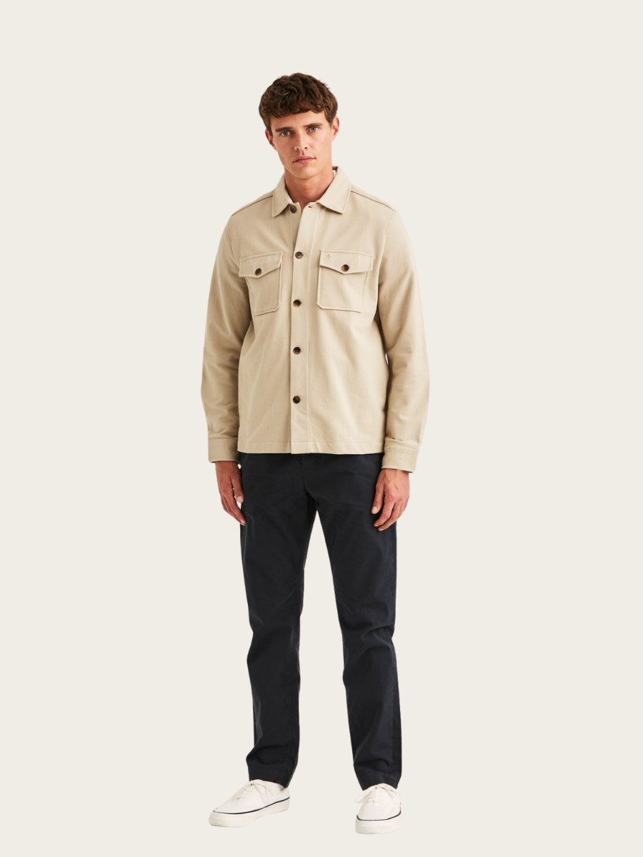 ANDREW JERSEY OVERSHIRT, KHAKI