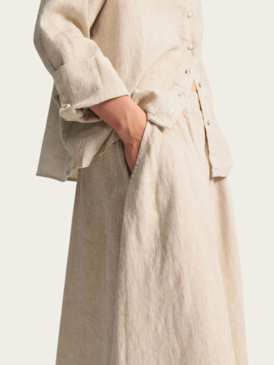 GERDA SKIRT, LINEN