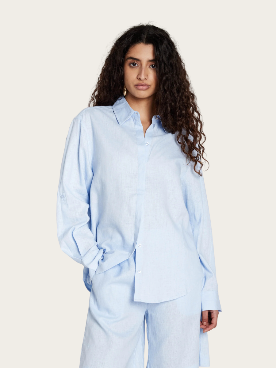 LINVIS AGATAH SHIRT, EVENTIDE BLUE