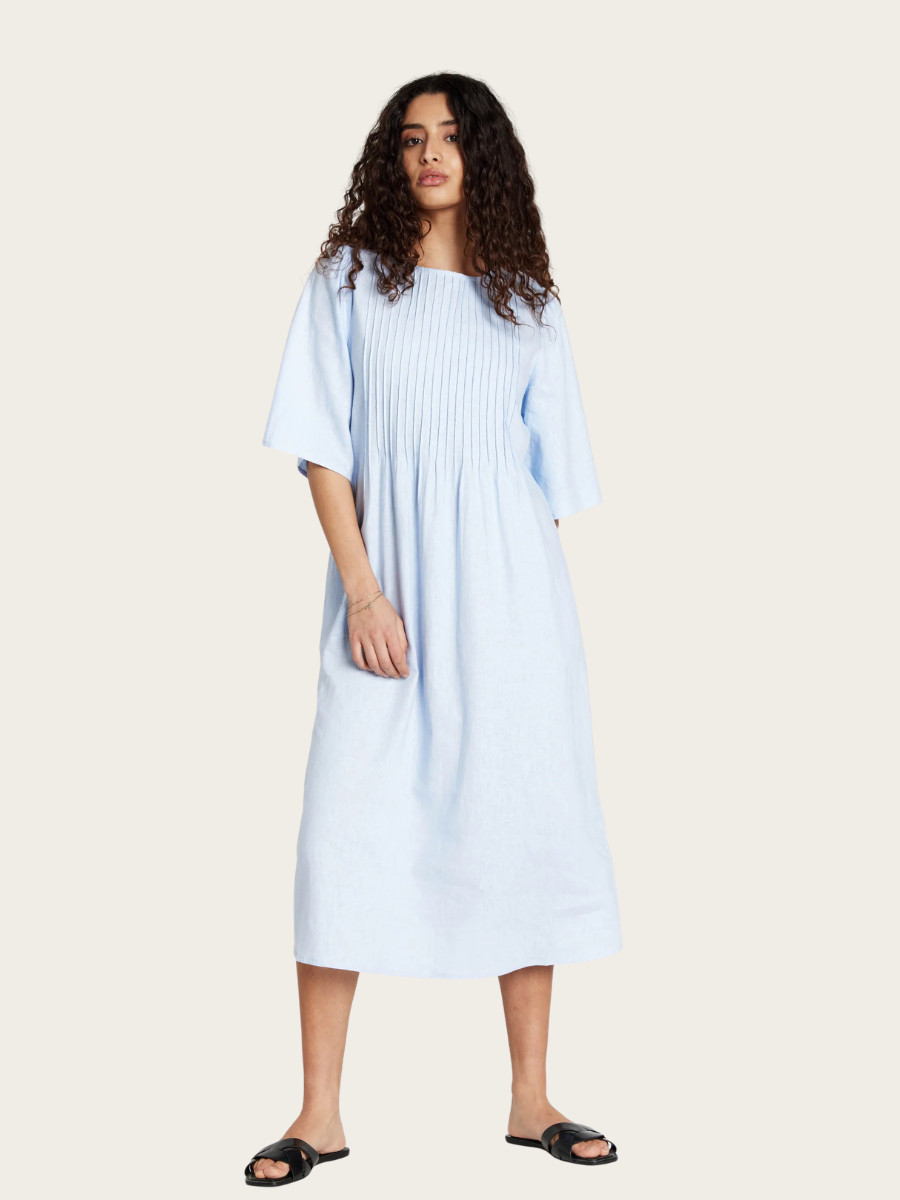 LINVIS SILVENA DRESS, EVENTIDE BLUE