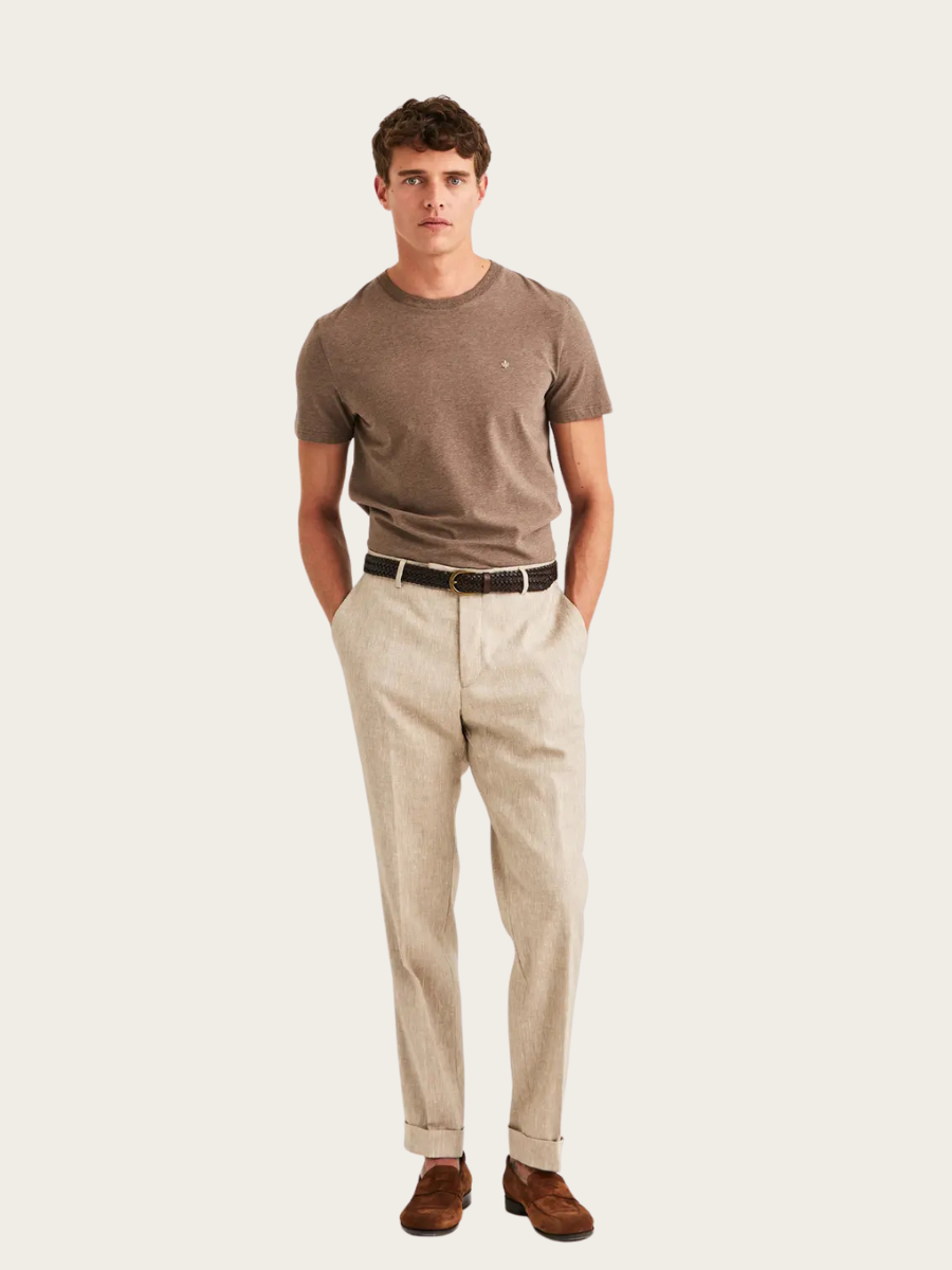 JACK LINEN SUIT TROUSER, KHAKI