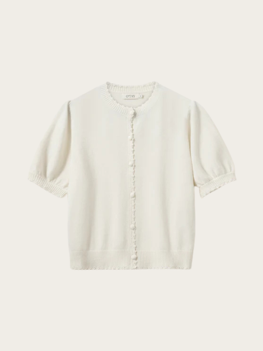 ROSIE CARDIGAN, OFF WHITE