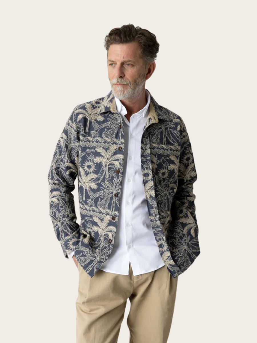 DAVID GARDEN OVERSHIRT, SALUTE NAVY