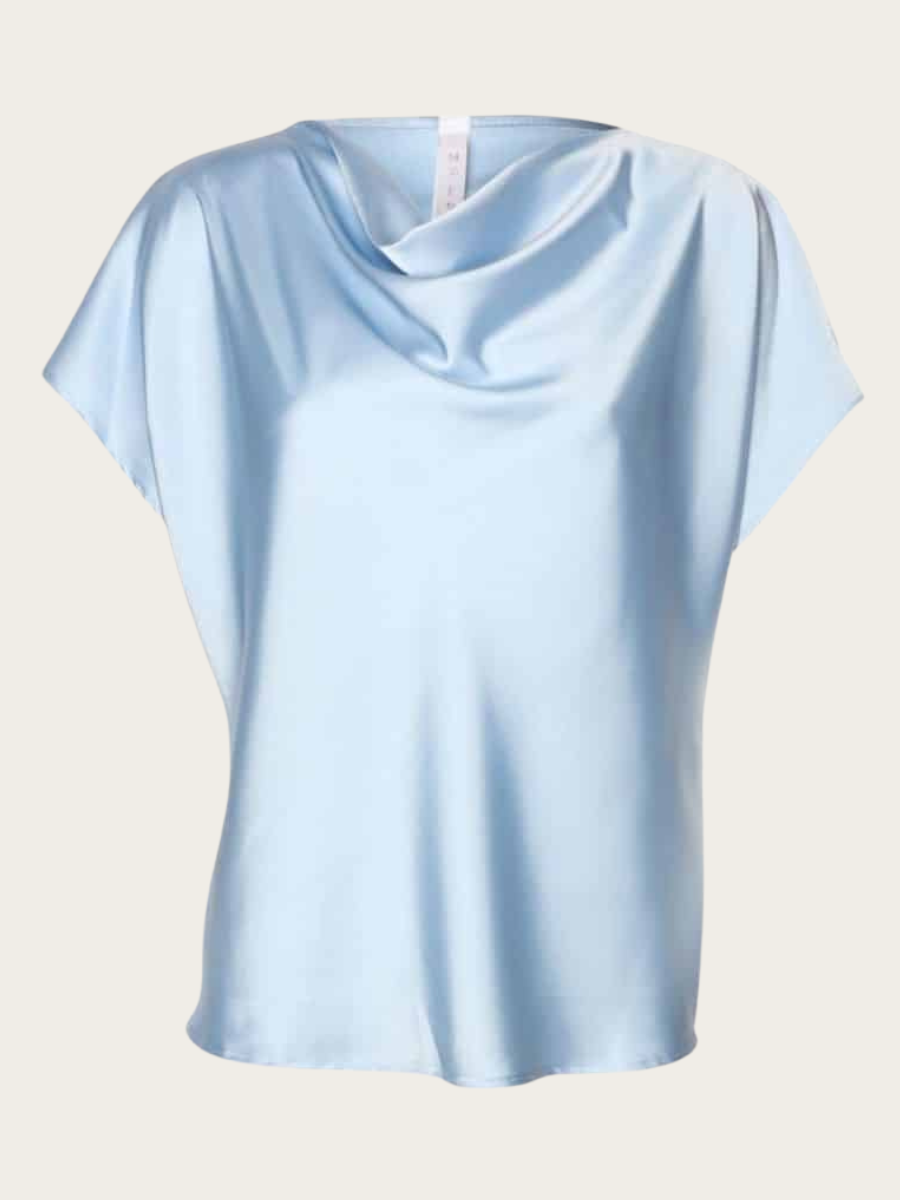 WATERFALL TOP SS, LIGHT BLUE