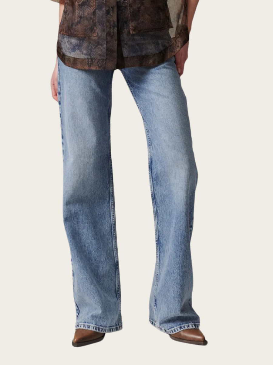 FLARO COMFORT DENIM JEANS, LIGHT BLUE