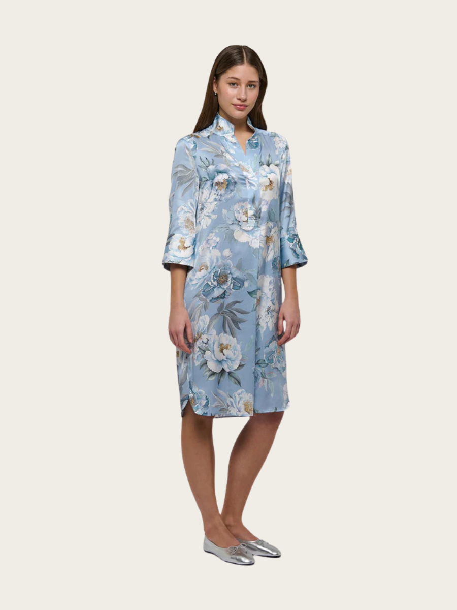 KAMILLES SHIRT DRESS, PAEONIA SKYWAY