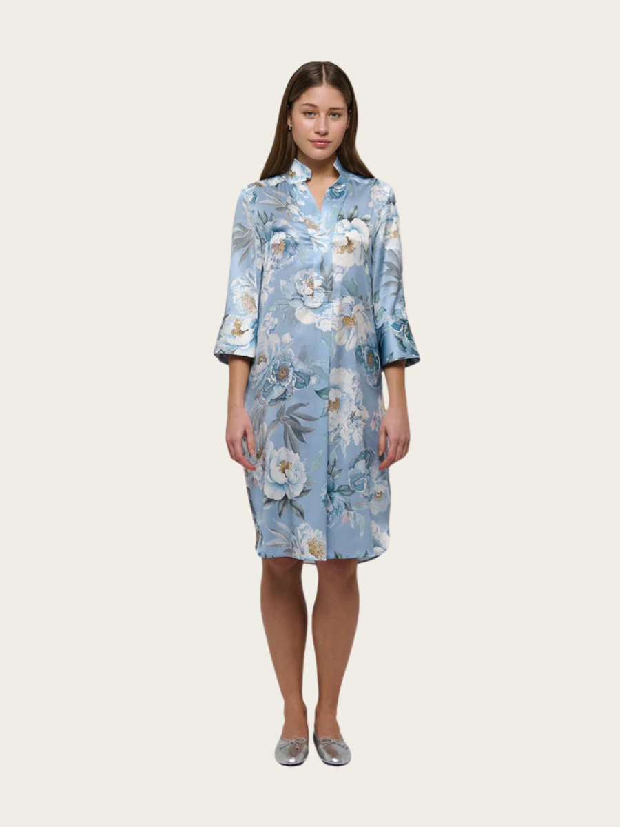 KAMILLES SHIRT DRESS, PAEONIA SKYWAY