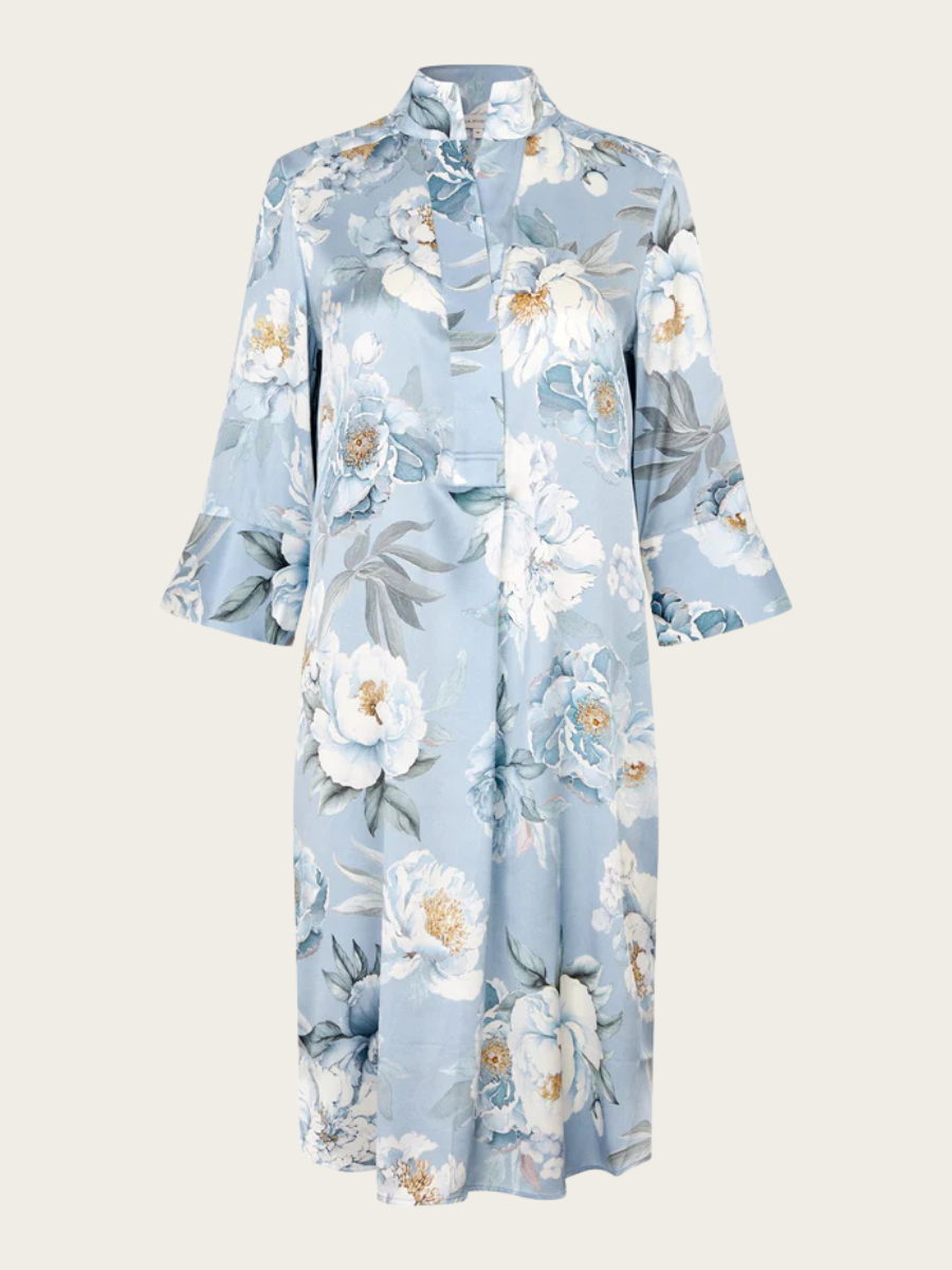 KAMILLES SHIRT DRESS, PAEONIA SKYWAY