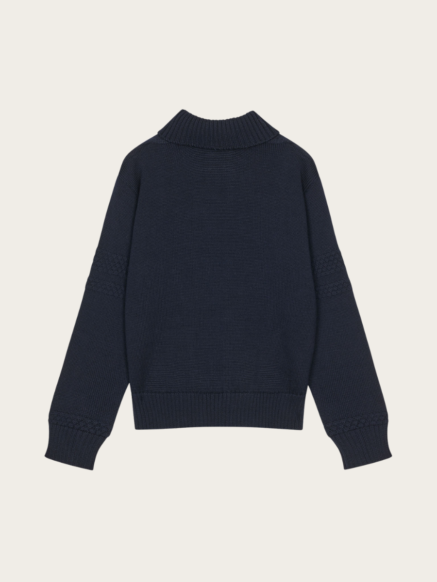 WOOL BERTHE TURTLENECK SWEATER, SKY CAPTAIN