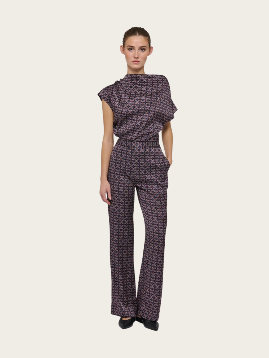 ANNE BLOUSE W/DRAPING, ECLIPSE MOONLIGHT