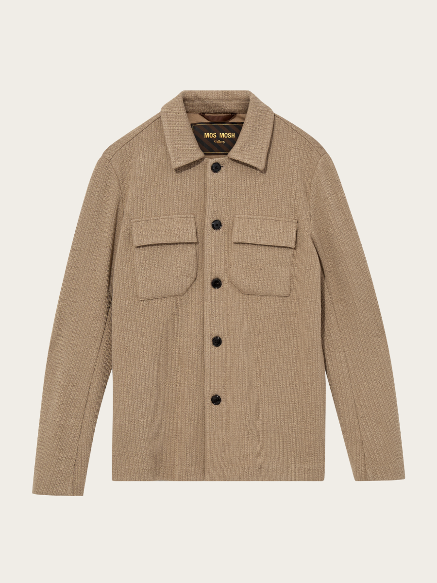 AUSTIN KNIT OVERSHIRT, DUNE