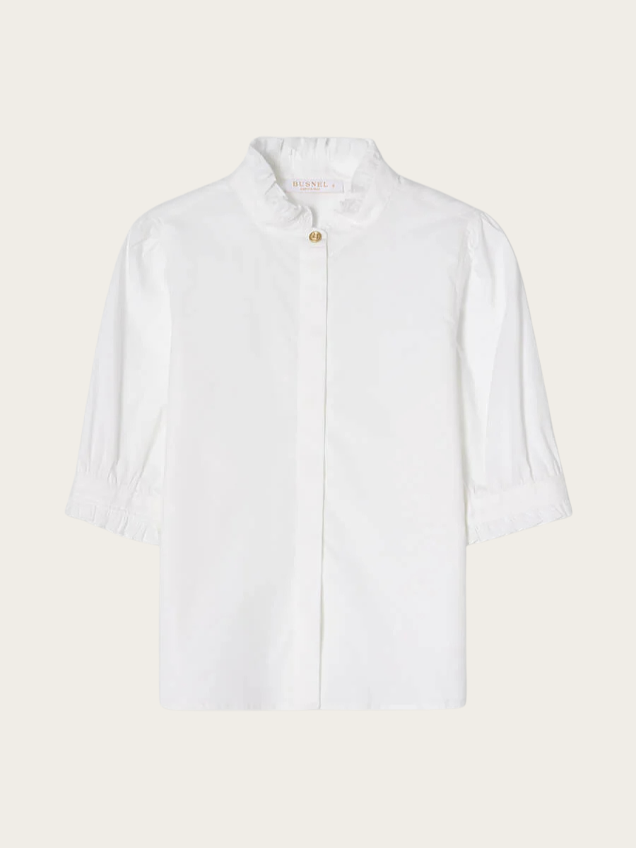 MICA BLOUSE, WHITE