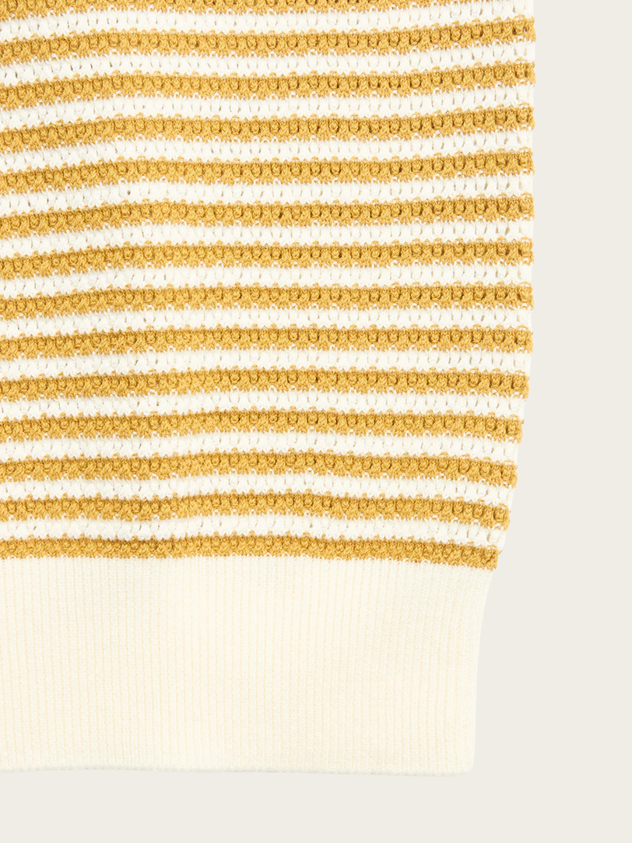 BOB KNIT POLO, SUNFLOWER