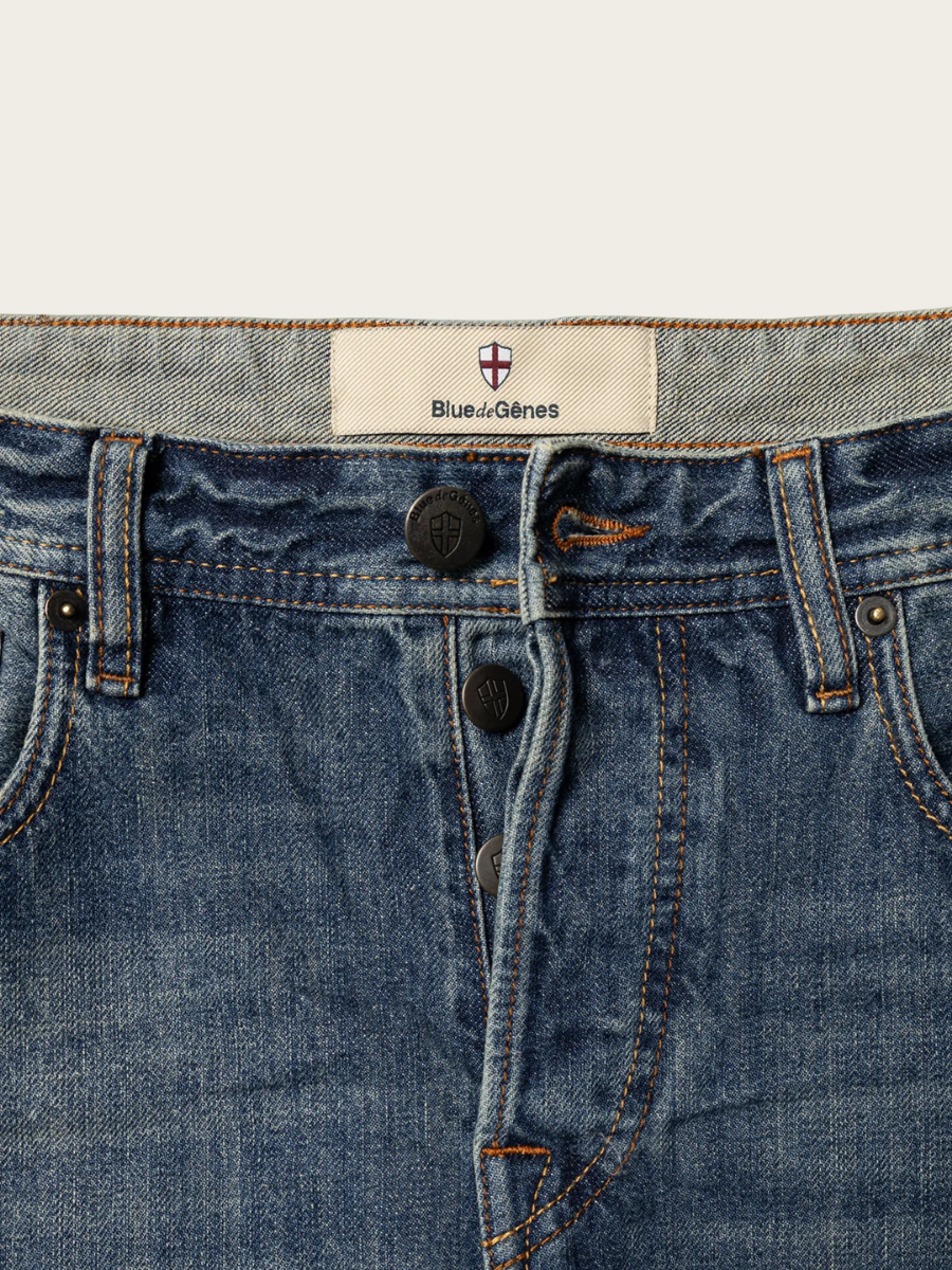 GIACOMO ALFIE JEANS, MID BLUE DENIM