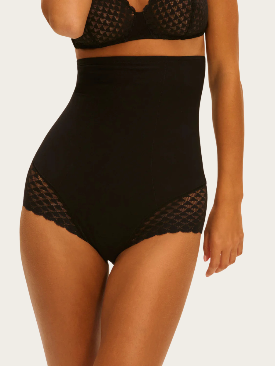 SUBTILE HIGH WAIST SHAPER BRIEF, BLACK