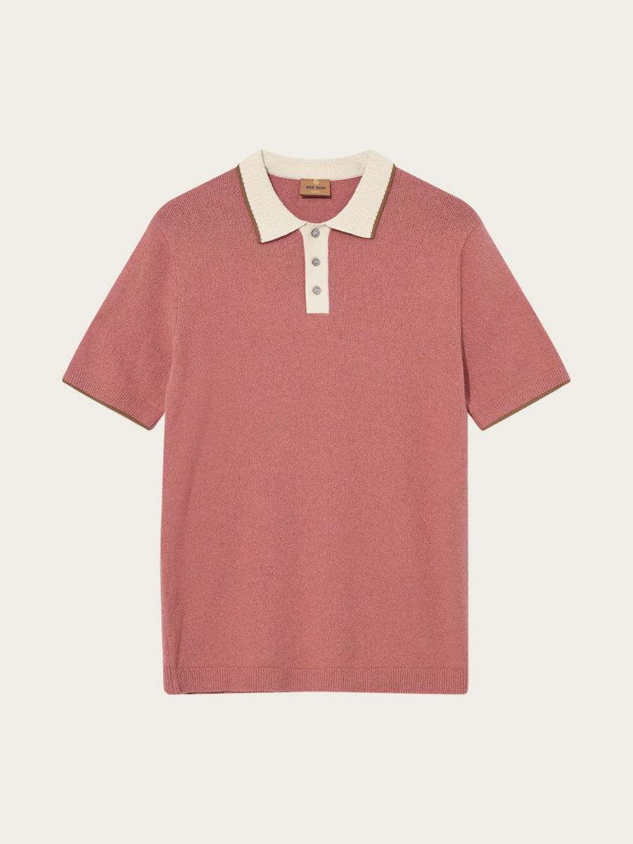 FRANCESCO POLO SS KNIT, ROSEDAWN
