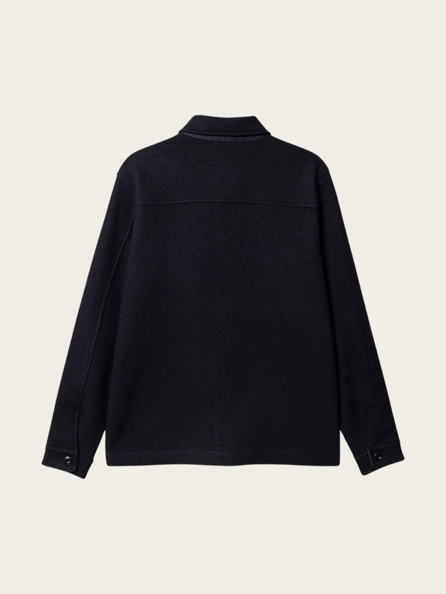HEW WOOL OVERSHIRT, DARK NAVY