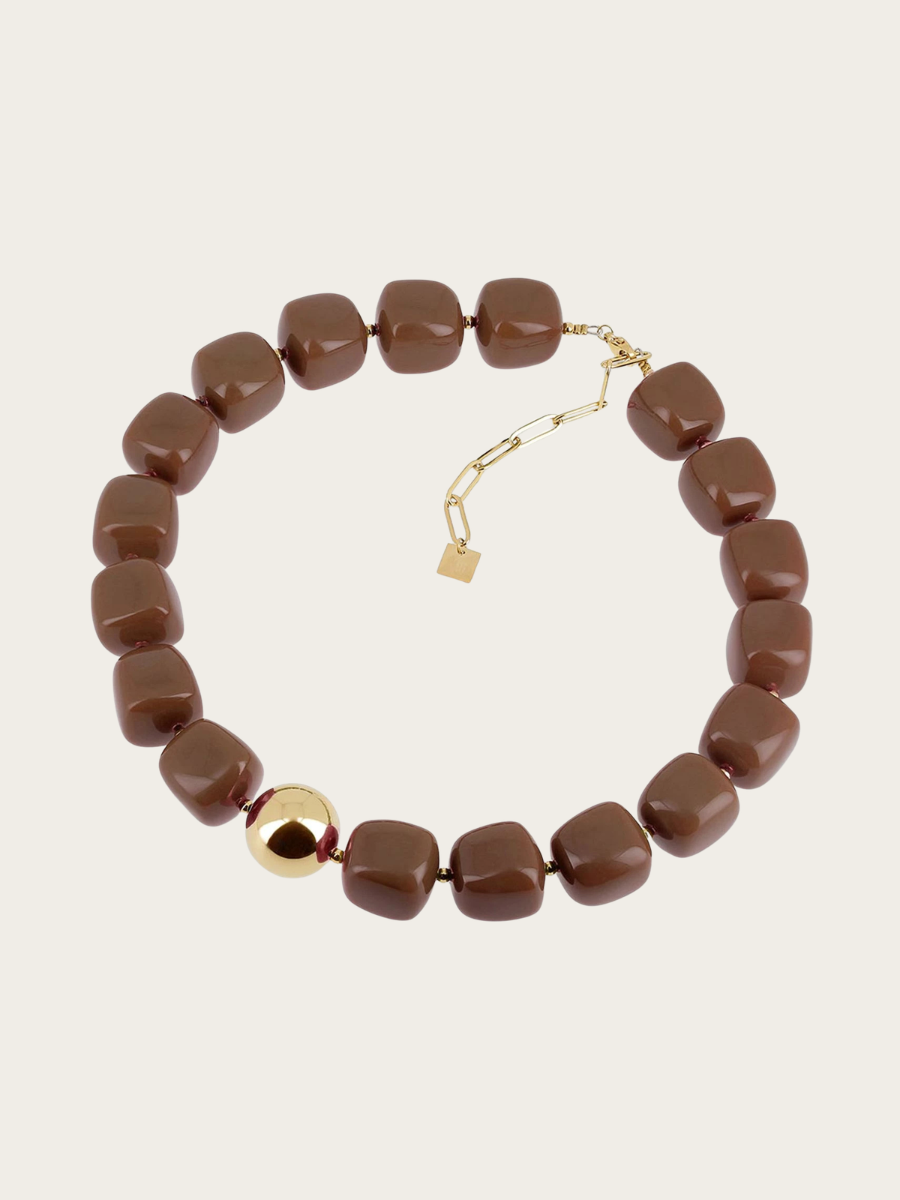 LAIOS NECKLACE, COFFEE
