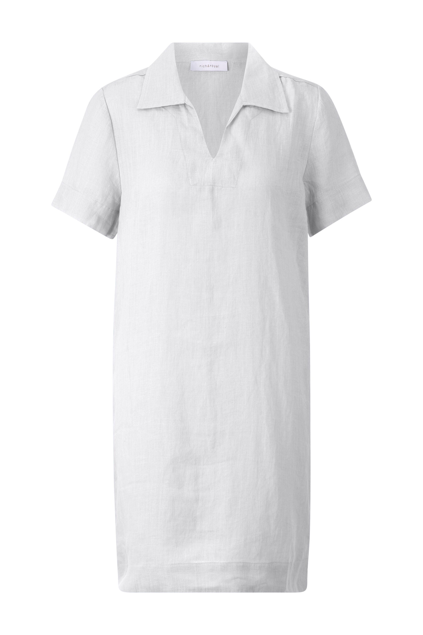 Linen Mini Dress, White