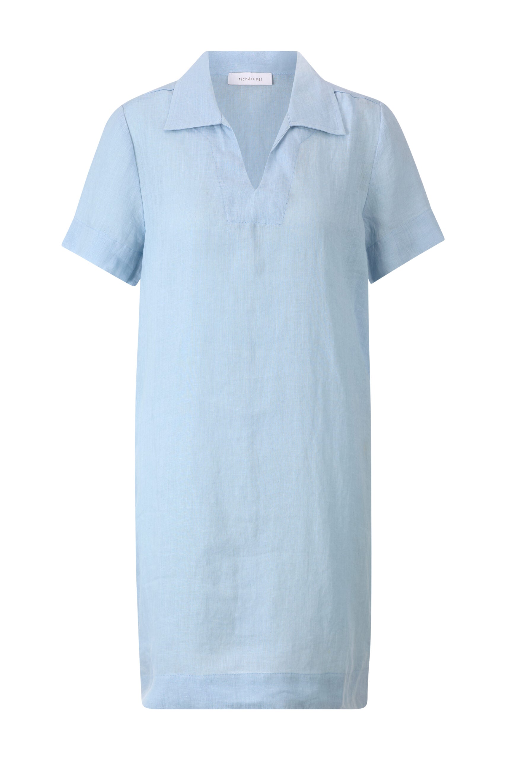 Linen Mini Dress, Skyway Blue