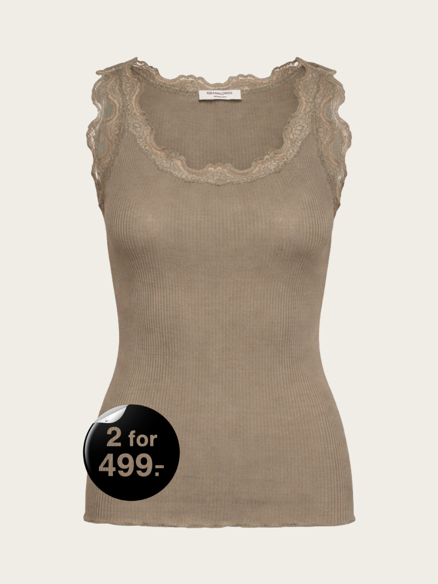 BALTA MODAL LACE U NECK TOP, OVERLAND TREK